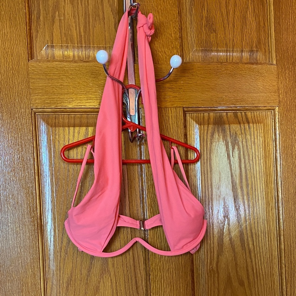 Sexy Women’s Malibu Beach Barbie Pink Halter Neck Bikini Top